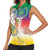 Comoros Mongoose Lemur Women Sleeveless Polo Shirt Coat Of Arms With Ylang Ylang