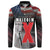 African American El Hajj Malik El Shabazz Button Sweatshirt 100 Years of Malcolm X