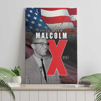 African American El Hajj Malik El Shabazz Canvas Wall Art 100 Years of Malcolm X