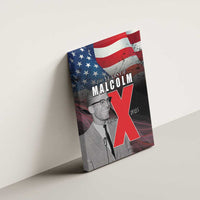 African American El Hajj Malik El Shabazz Canvas Wall Art 100 Years of Malcolm X