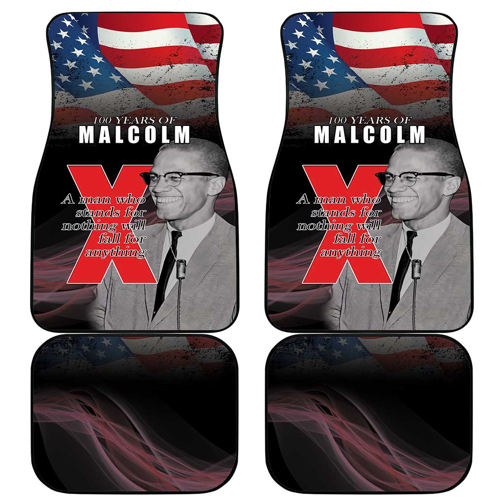 African American El Hajj Malik El Shabazz Car Mats 100 Years of Malcolm X