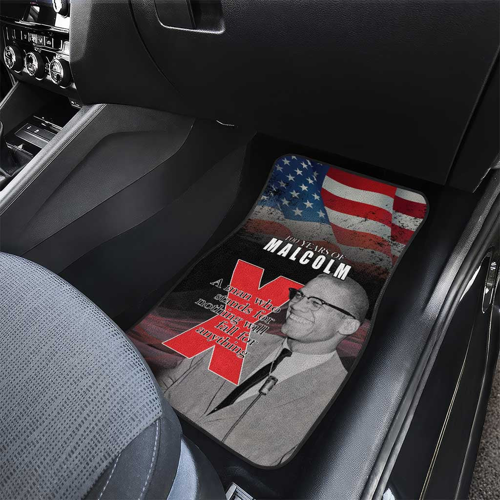 African American El Hajj Malik El Shabazz Car Mats 100 Years of Malcolm X
