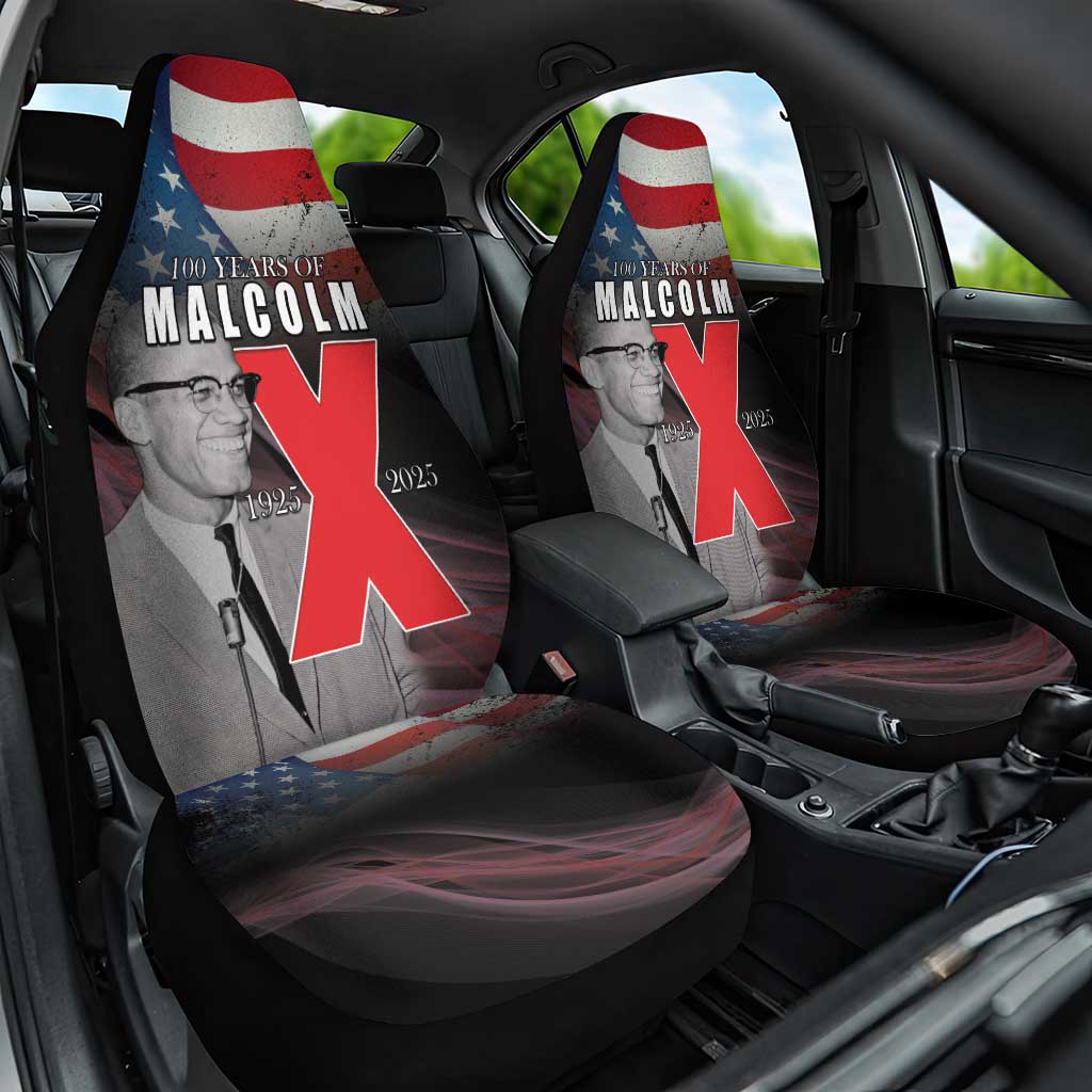 African American El Hajj Malik El Shabazz Car Seat Cover 100 Years of Malcolm X