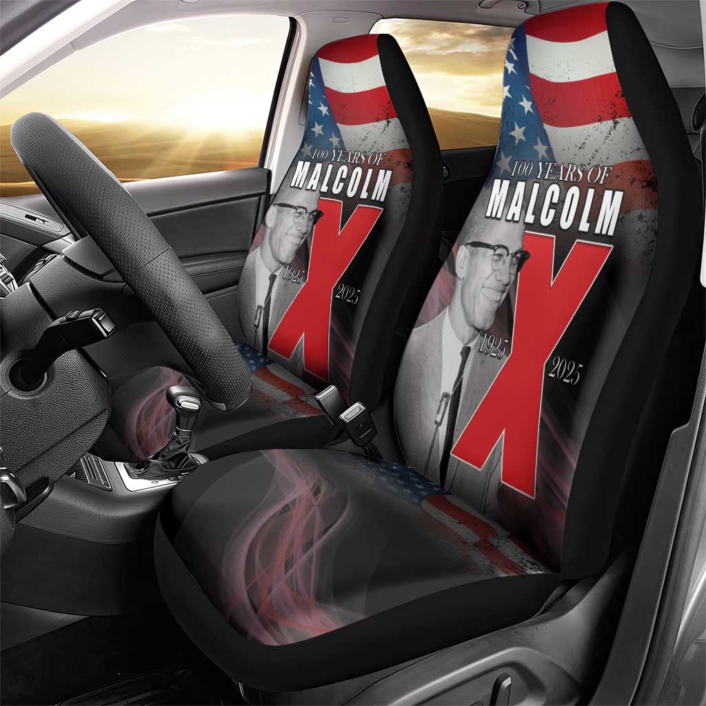 African American El Hajj Malik El Shabazz Car Seat Cover 100 Years of Malcolm X