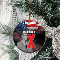 African American El Hajj Malik El Shabazz Ceramic Ornament 100 Years of Malcolm X - Wonder Print Shop