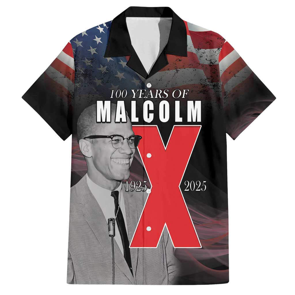 African American El Hajj Malik El Shabazz Family Matching Summer Maxi Dress and Hawaiian Shirt 100 Years of Malcolm X