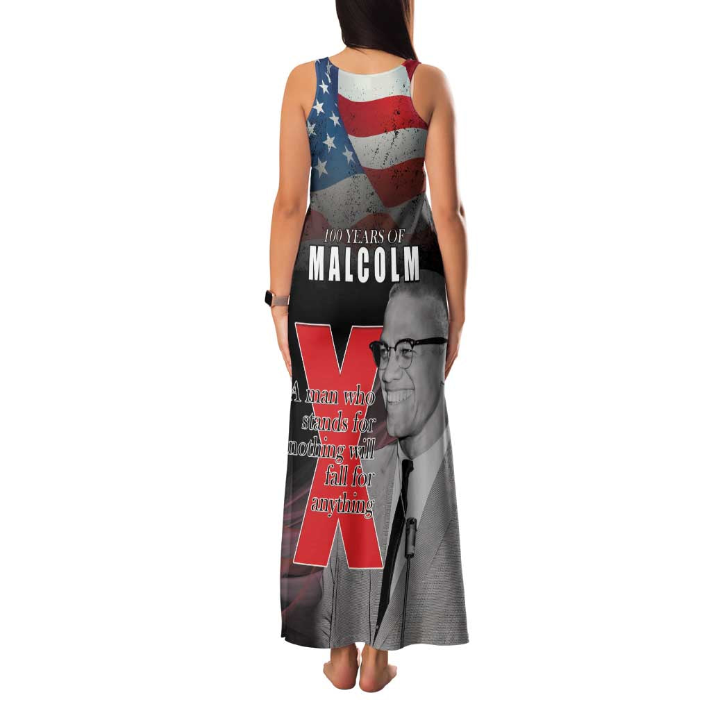 African American El Hajj Malik El Shabazz Family Matching Tank Maxi Dress and Hawaiian Shirt 100 Years of Malcolm X