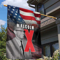 African American El Hajj Malik El Shabazz Garden Flag 100 Years of Malcolm X