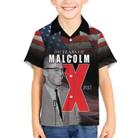 African American El Hajj Malik El Shabazz Kid Hawaiian Shirt 100 Years of Malcolm X