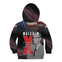 African American El Hajj Malik El Shabazz Kid Hoodie 100 Years of Malcolm X