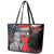 African American El Hajj Malik El Shabazz Leather Tote Bag 100 Years of Malcolm X