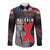 African American El Hajj Malik El Shabazz Long Sleeve Button Shirt 100 Years of Malcolm X
