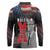 African American El Hajj Malik El Shabazz Long Sleeve Polo Shirt 100 Years of Malcolm X