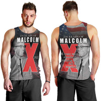 African American El Hajj Malik El Shabazz Men Tank Top 100 Years of Malcolm X
