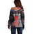 African American El Hajj Malik El Shabazz Off Shoulder Sweater 100 Years of Malcolm X