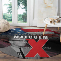 African American El Hajj Malik El Shabazz Round Carpet 100 Years of Malcolm X
