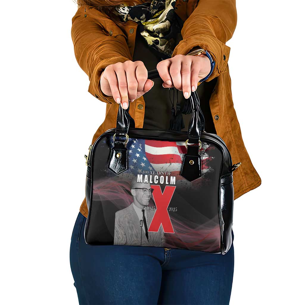 African American El Hajj Malik El Shabazz Shoulder Handbag 100 Years of Malcolm X