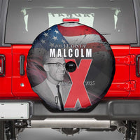 African American El Hajj Malik El Shabazz Spare Tire Cover 100 Years of Malcolm X