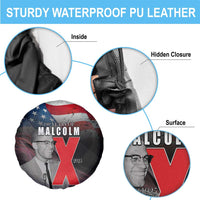 African American El Hajj Malik El Shabazz Spare Tire Cover 100 Years of Malcolm X