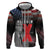 African American El Hajj Malik El Shabazz Zip Hoodie 100 Years of Malcolm X