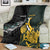 New Zealand and South Africa Rugby Blanket Silver Fern With Springboks