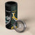 New Zealand and South Africa Rugby Custom 4 in 1 Can Cooler Tumbler Silver Fern With Springboks
