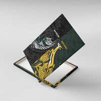 New Zealand and South Africa Rugby Canvas Wall Art Silver Fern With Springboks
