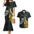 New Zealand and South Africa Rugby Custom Couples Matching Mermaid Dress and Hawaiian Shirt Silver Fern With Springboks