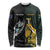New Zealand and South Africa Rugby Custom Long Sleeve Shirt Silver Fern With Springboks