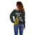 New Zealand and South Africa Rugby Custom Off Shoulder Sweater Silver Fern With Springboks