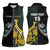 New Zealand and South Africa Rugby Custom Women Sleeveless Polo Shirt Silver Fern With Springboks