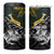 New Zealand and South Africa Rugby Personalised 4 in 1 Can Cooler Tumbler Maori Kiwi With Springboks