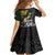 New Zealand and South Africa Rugby Personalised Family Matching Mermaid Dress and Hawaiian Shirt Maori Kiwi With Springboks