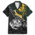 New Zealand and South Africa Rugby Personalised Family Matching Mermaid Dress and Hawaiian Shirt Maori Kiwi With Springboks