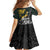 New Zealand and South Africa Rugby Personalised Family Matching Off Shoulder Maxi Dress and Hawaiian Shirt Maori Kiwi With Springboks