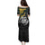 New Zealand and South Africa Rugby Personalised Family Matching Puletasi and Hawaiian Shirt Maori Kiwi With Springboks