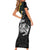 New Zealand and South Africa Rugby Personalised Family Matching Short Sleeve Bodycon Dress and Hawaiian Shirt Maori Kiwi With Springboks