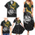 New Zealand and South Africa Rugby Personalised Family Matching Summer Maxi Dress and Hawaiian Shirt Maori Kiwi With Springboks