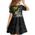 New Zealand and South Africa Rugby Personalised Kid Short Sleeve Dress Maori Kiwi With Springboks