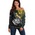 New Zealand and South Africa Rugby Personalised Off Shoulder Sweater Maori Kiwi With Springboks