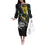 New Zealand and South Africa Rugby Personalised Off The Shoulder Long Sleeve Dress Maori Kiwi With Springboks
