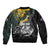 New Zealand and South Africa Rugby Personalised Sleeve Zip Bomber Jacket Maori Kiwi With Springboks