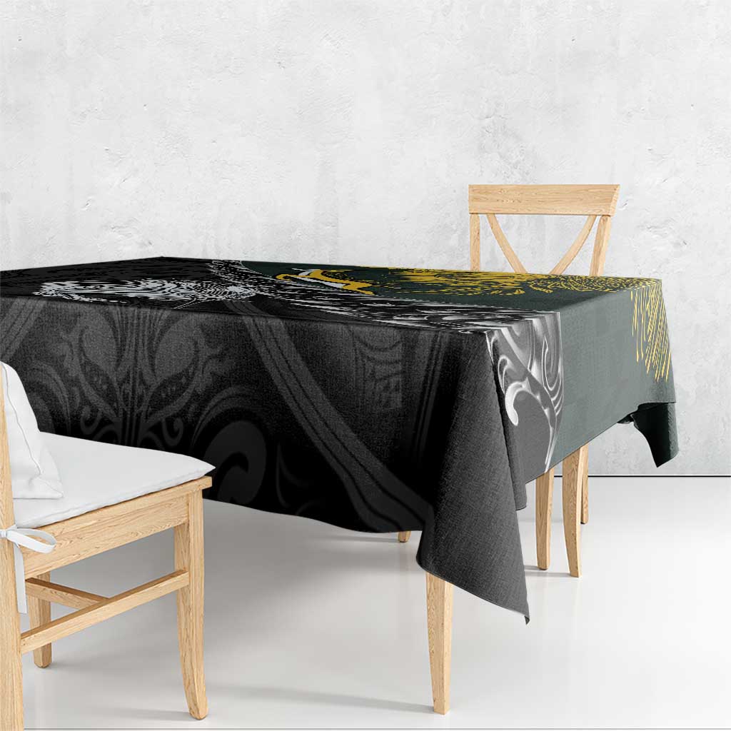 New Zealand and South Africa Rugby Tablecloth Maori Kiwi With Springboks