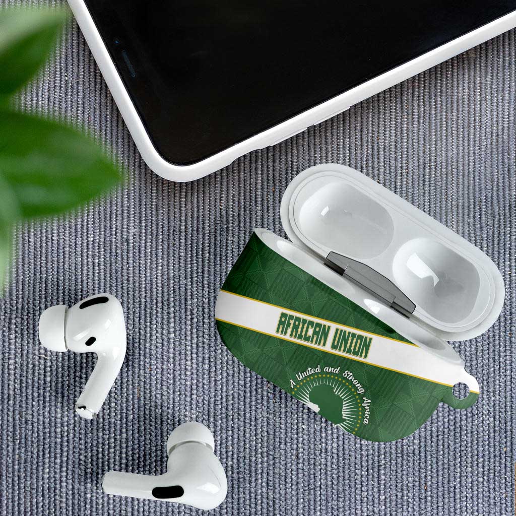 African Union Day AirPods Case Emblem With Kente Pattern - Wonder Print Shop