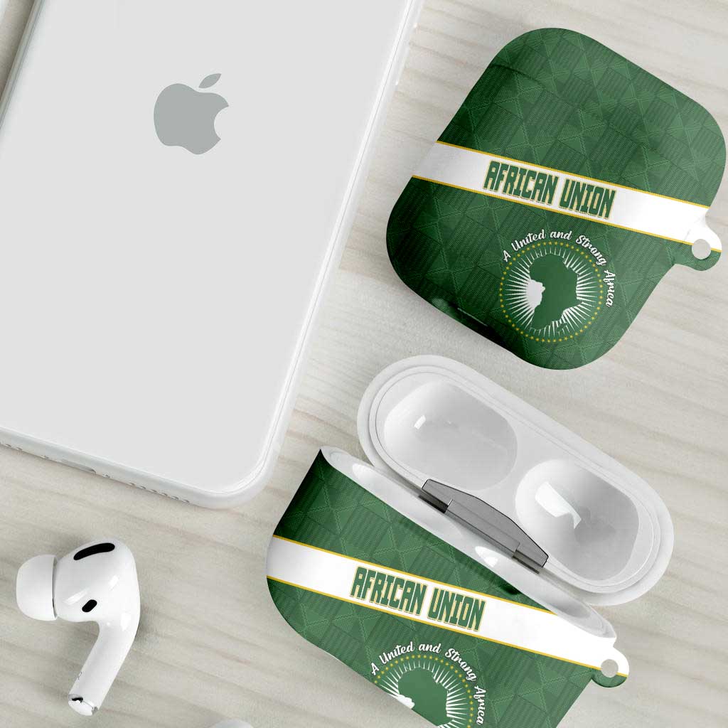 African Union Day AirPods Case Emblem With Kente Pattern - Wonder Print Shop