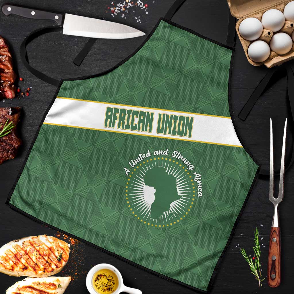 African Union Day Apron Emblem With Kente Pattern - Wonder Print Shop