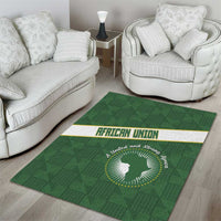African Union Day Area Rug Emblem With Kente Pattern - Wonder Print Shop