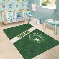 African Union Day Area Rug Emblem With Kente Pattern - Wonder Print Shop