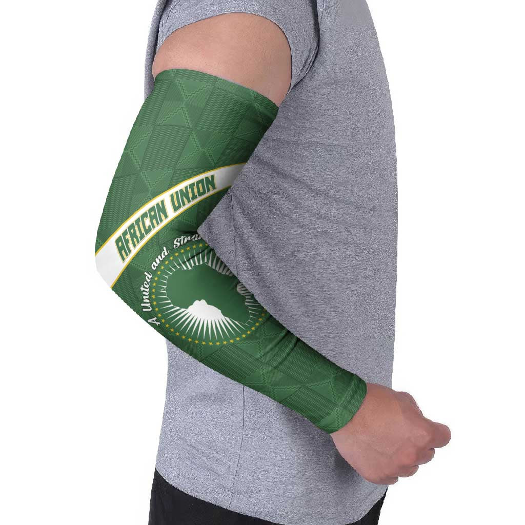 African Union Day Arm Sleeves Emblem With Kente Pattern - Wonder Print Shop