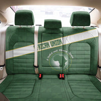 African Union Day Back Car Seat Cover Emblem With Kente Pattern - Wonder Print Shop
